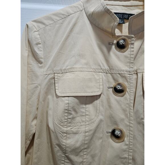 Lafayette 148 New York Light Butter Yellow Jacket Size 2 Military Pockets - Picture 4 of 16